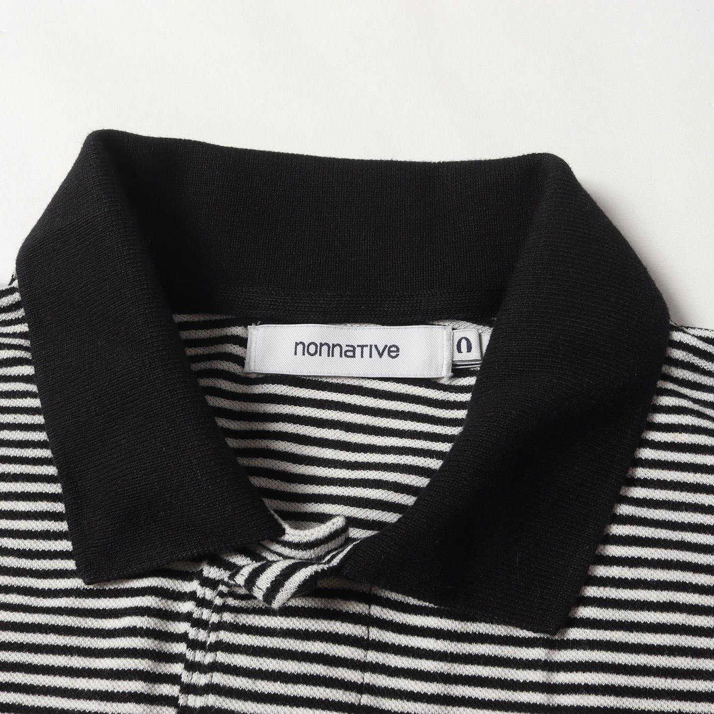 24SS コットン/リネン ボーダー 鹿の子 ポロシャツ(CLERK S/S POLO SHIRT C/L PIQUE BORDER)