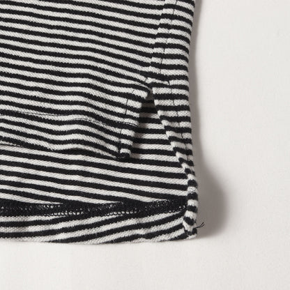 24SS コットン/リネン ボーダー 鹿の子 ポロシャツ(CLERK S/S POLO SHIRT C/L PIQUE BORDER)