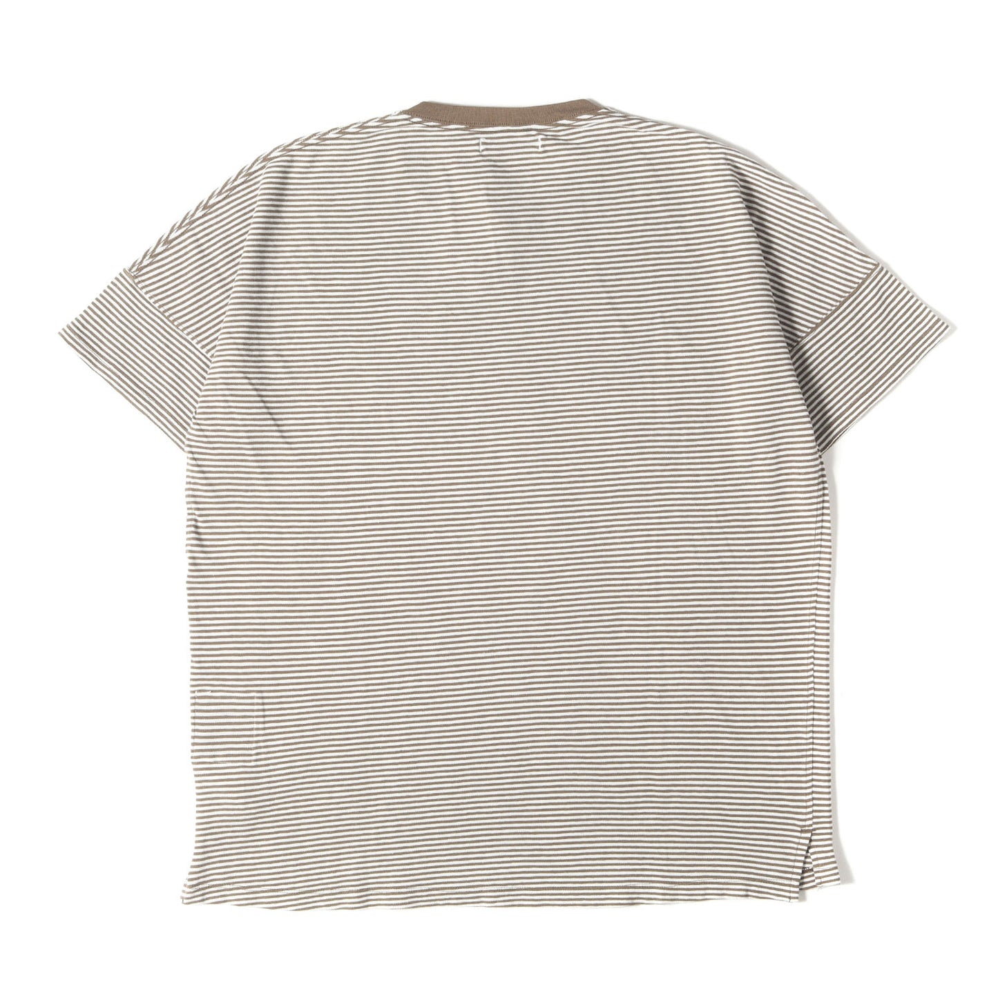 24SS 鹿の子 ボーダー Tネック Tシャツ(CLERK S/S T-NECK TEE C/L PIQUE BORDER)