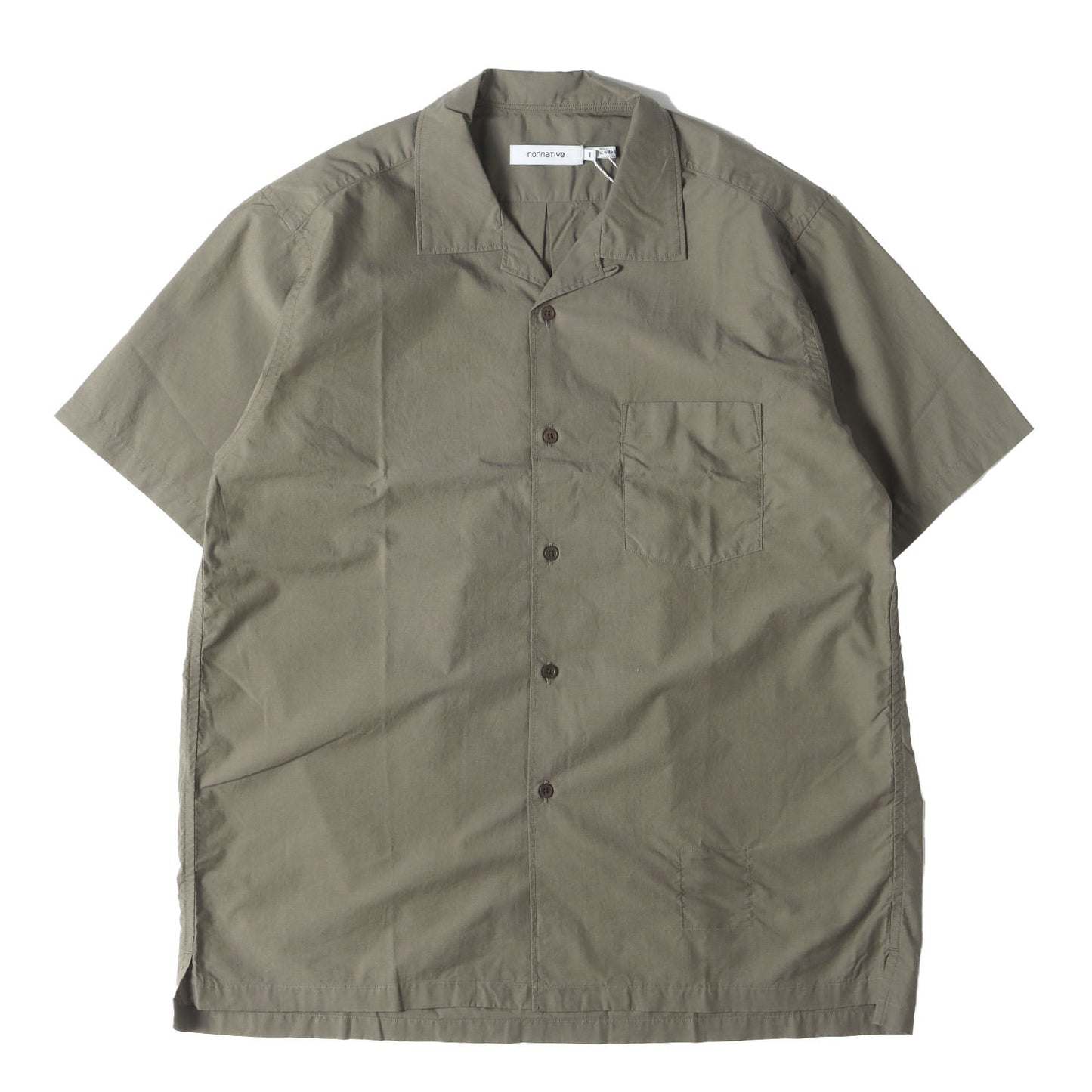 24SS タイプライター オープンカラー 半袖シャツ(OFFICER S/S SHIRT COTTON TYPEWRITER)