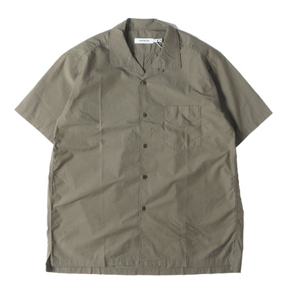 24SS タイプライター オープンカラー 半袖シャツ(OFFICER S/S SHIRT COTTON TYPEWRITER)