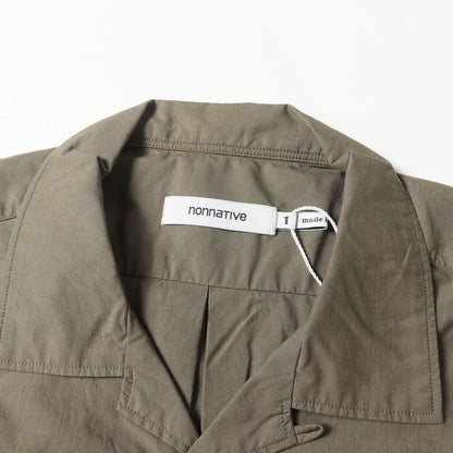 24SS タイプライター オープンカラー 半袖シャツ(OFFICER S/S SHIRT COTTON TYPEWRITER)