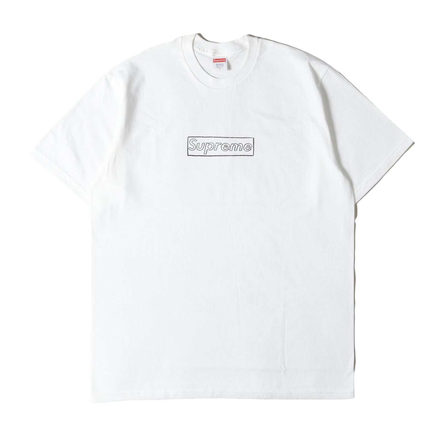 21SS ×KAWS チョークBOXロゴ Tシャツ(Chalk Box Logo Tee)
