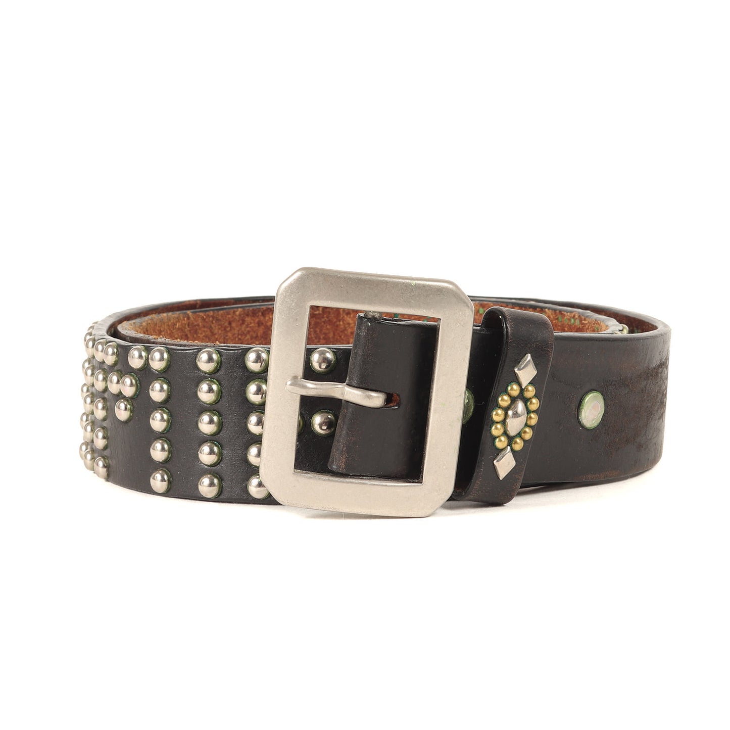 FAITH CRIMIE TRUSTロゴ スタッズ レザーベルト