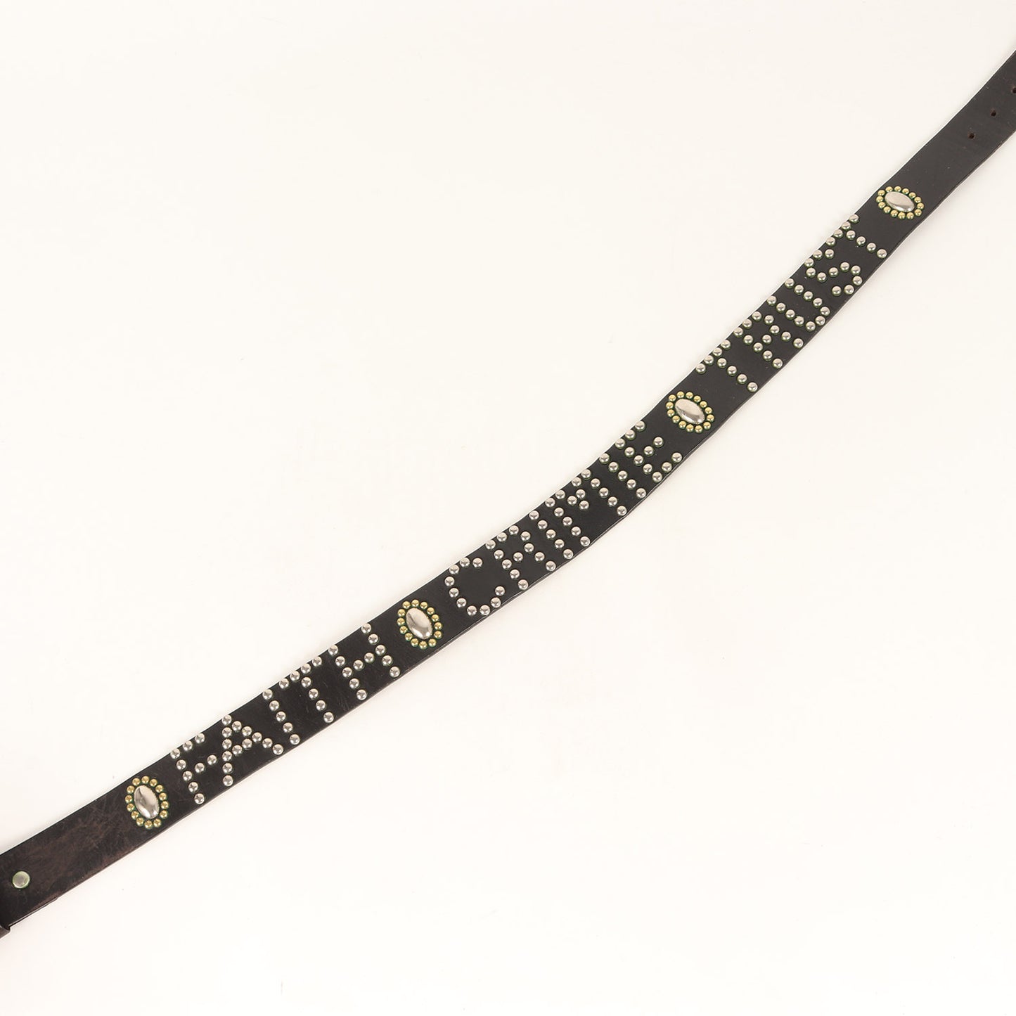 FAITH CRIMIE TRUSTロゴ スタッズ レザーベルト