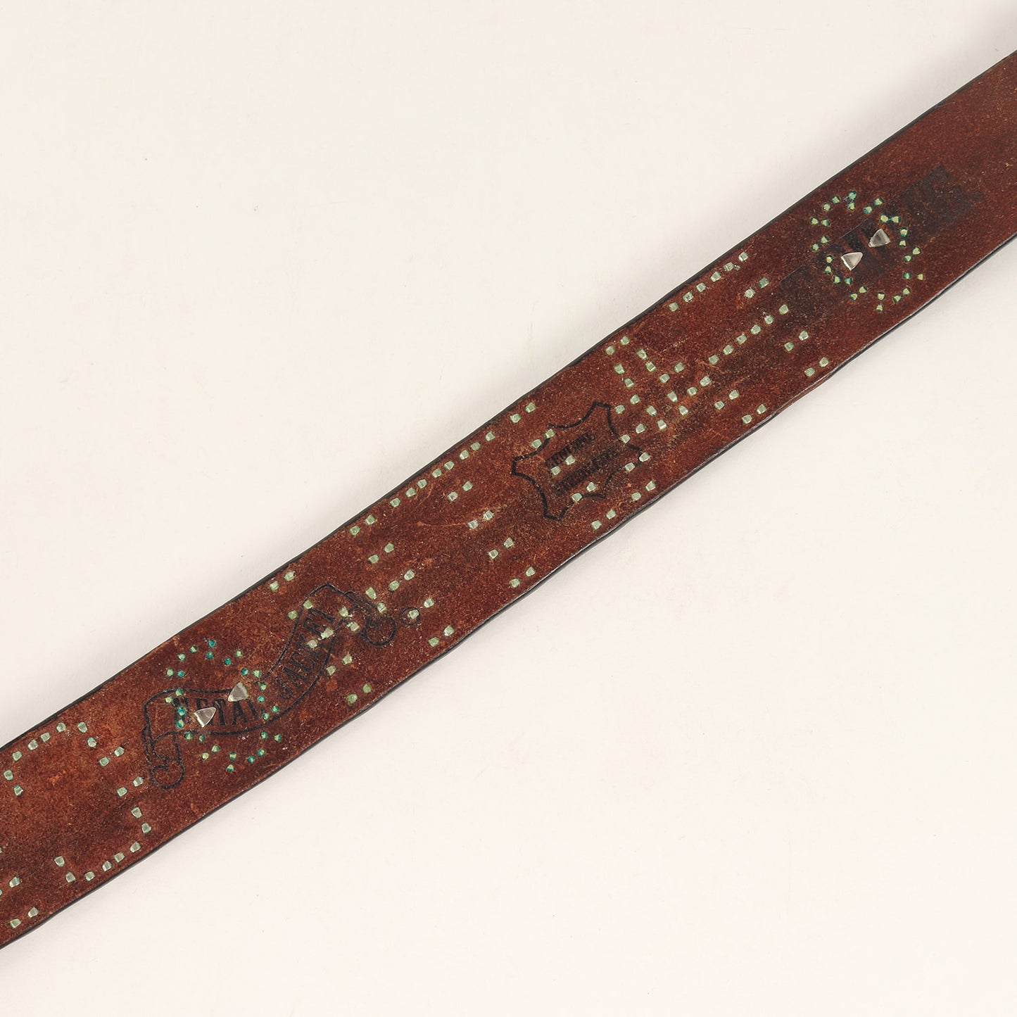 FAITH CRIMIE TRUSTロゴ スタッズ レザーベルト