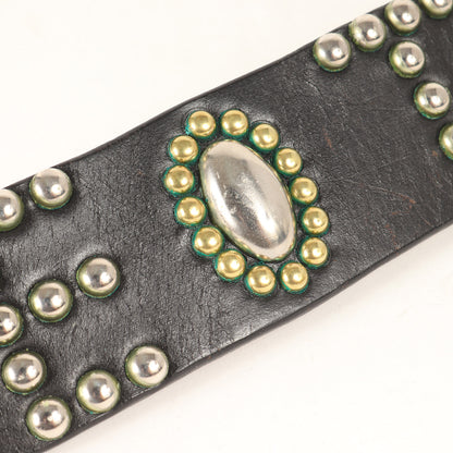 FAITH CRIMIE TRUSTロゴ スタッズ レザーベルト