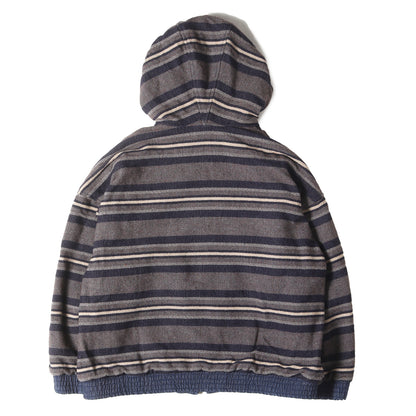 デニム / ブランケット リバーシブル フード ジャケット(REVERSIBLE HOODED JKT DENIM)