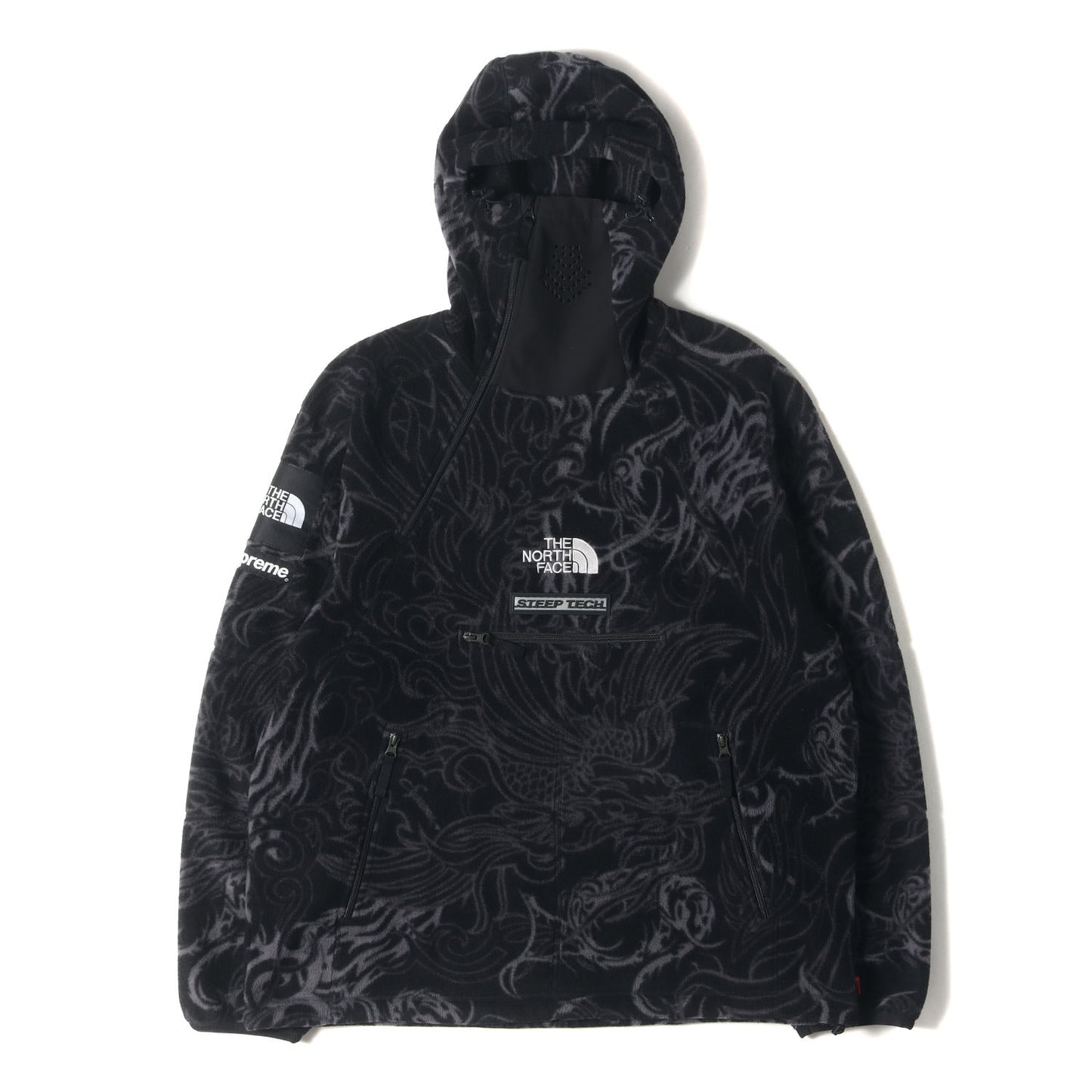 22AW ×THE NORTH FACE Steep Tech ドラゴン柄 プルオーバー フリース ジャケット(Steep Tech Fleece Pullover)