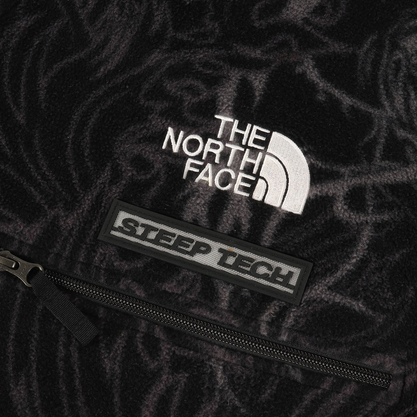 22AW ×THE NORTH FACE Steep Tech ドラゴン柄 プルオーバー フリース ジャケット(Steep Tech Fleece Pullover)
