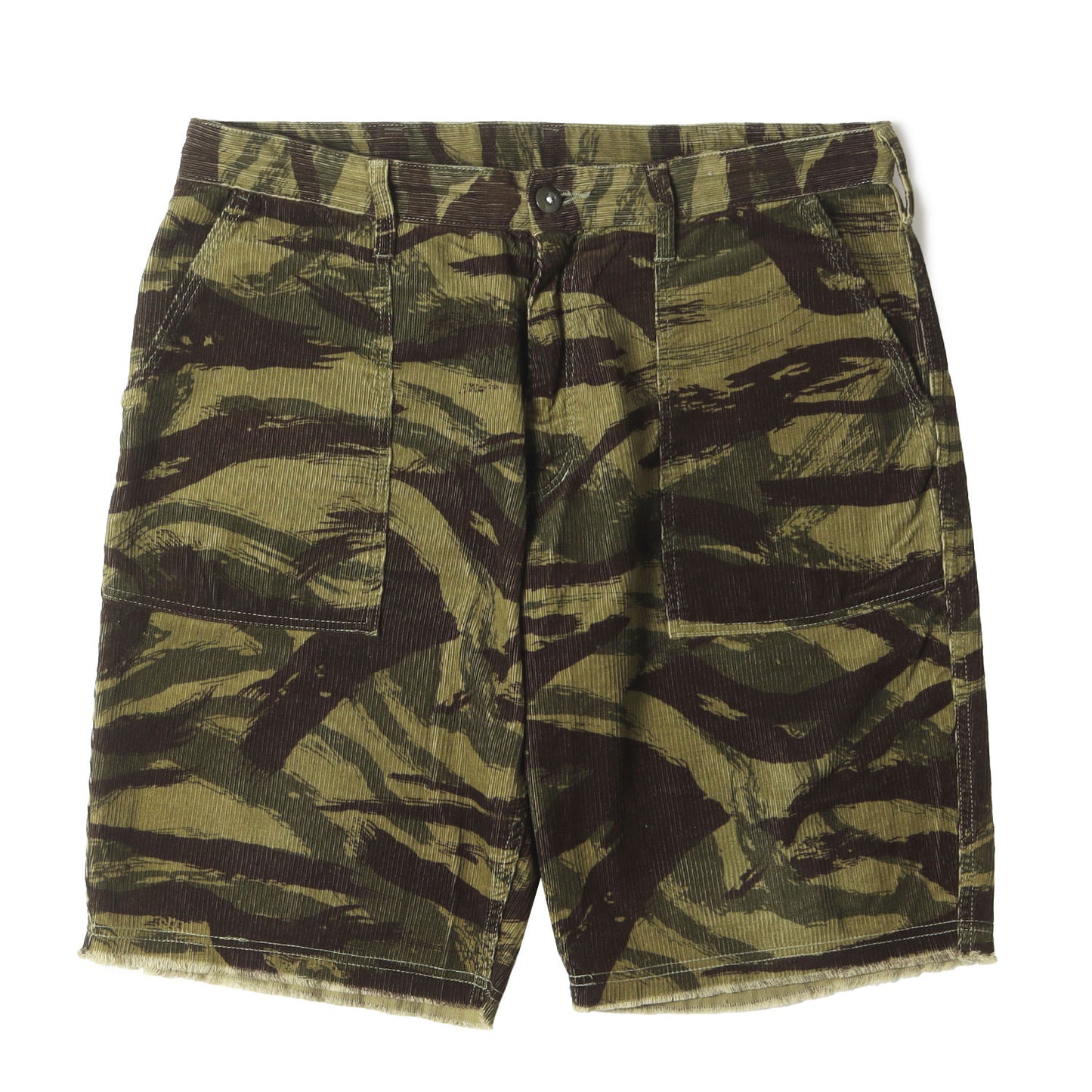 リザードカモ カットオフ コーデュロイ ショーツ
