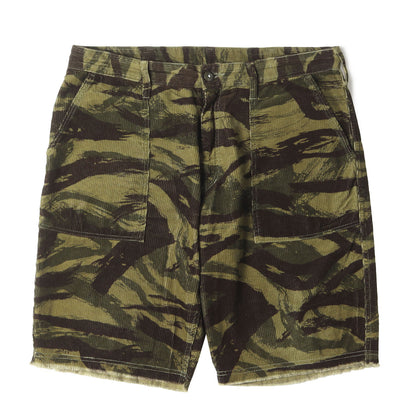 リザードカモ カットオフ コーデュロイ ショーツ