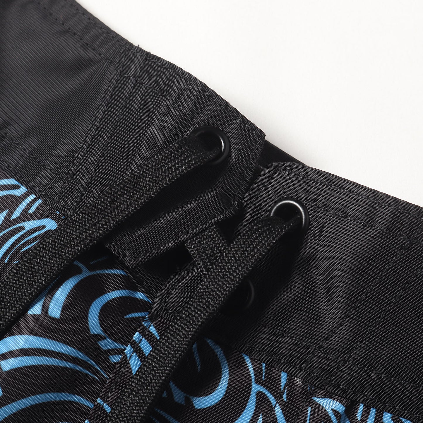 24SS ウェーブ柄 ボードショーツ(BLACK WAVE BOARD SHORTS)