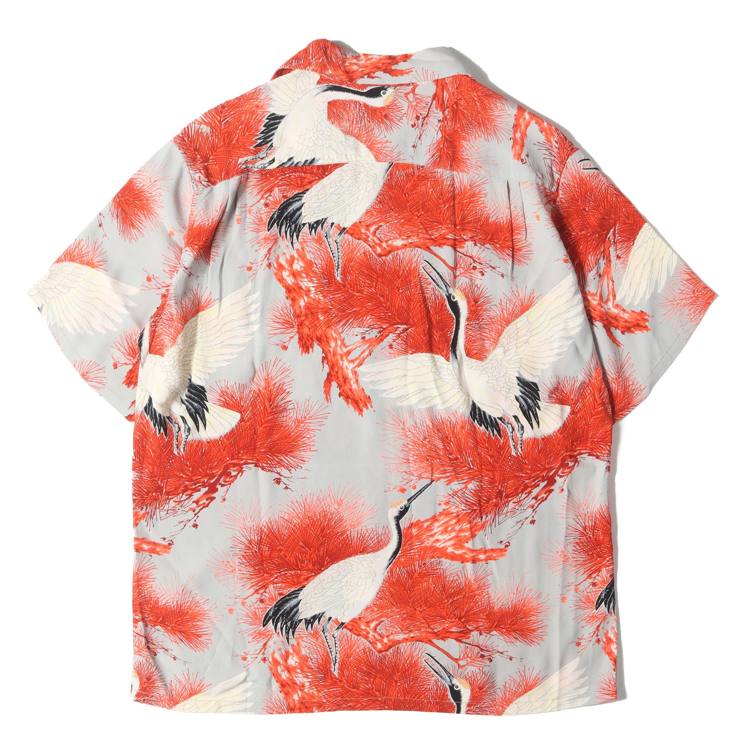 SUN SURF (サンサーフ) 04SS 鶴&松 和柄 レーヨン アロハシャツ
