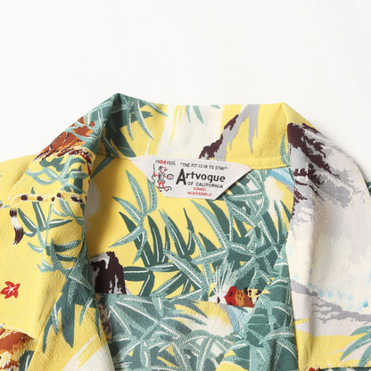 25SS 笹虎 和柄 レーヨン アロハシャツ(ARTVOGUE実名復刻 / SPECIAL EDITION)