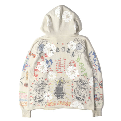 22SS ×DENIM TEARS ヴィンテージ加工 スウェットパーカー(HOODIE / GREENAFFITTI)