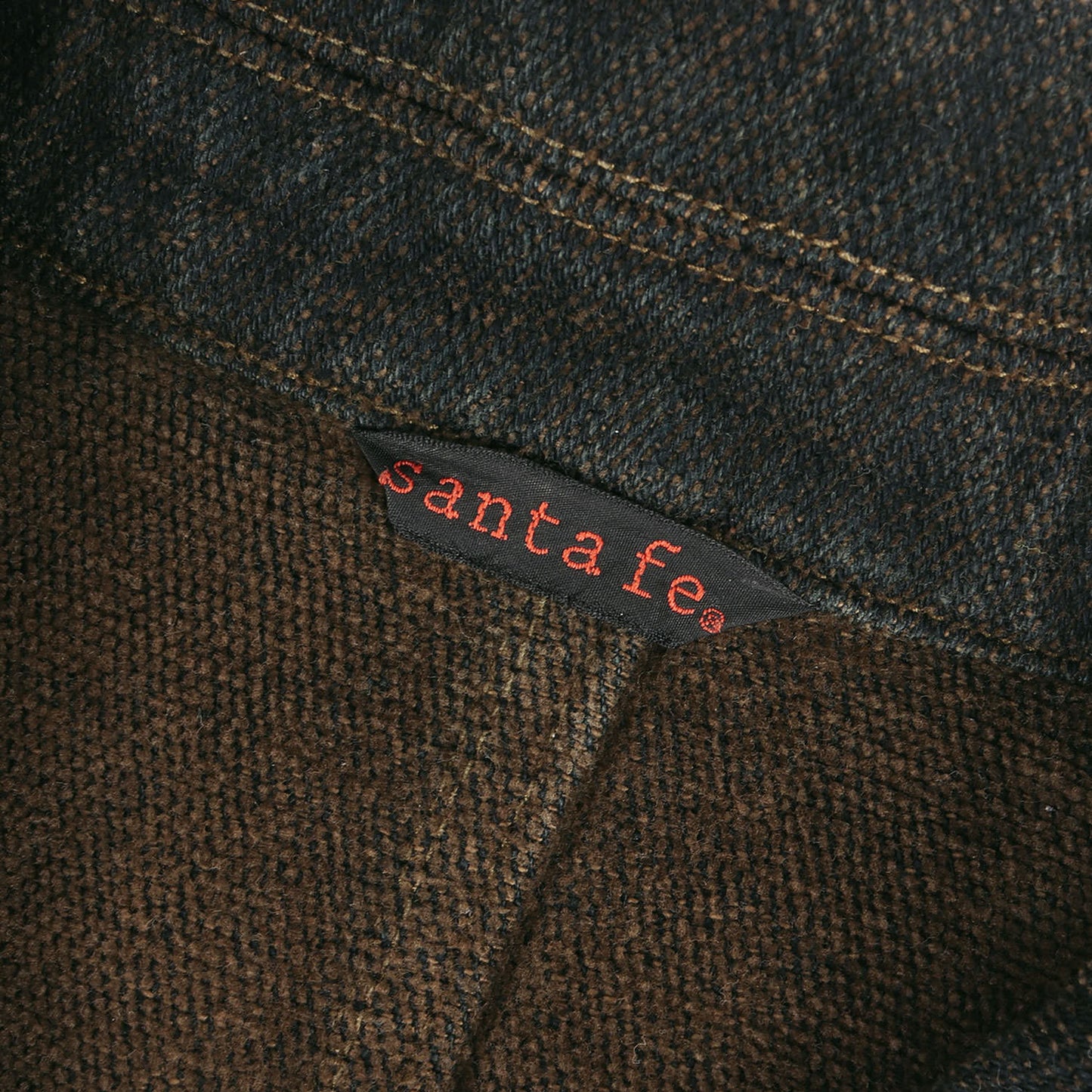 90s Santa Fe インディゴ染め モールスキン ショールカラー ジャケット 日本製