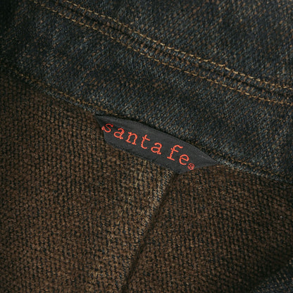 90s Santa Fe インディゴ染め モールスキン ショールカラー ジャケット 日本製