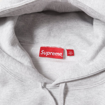 23AW ビッグサテンアップリケ スウェットパーカー(Satin Applique Hooded Sweatshirt)