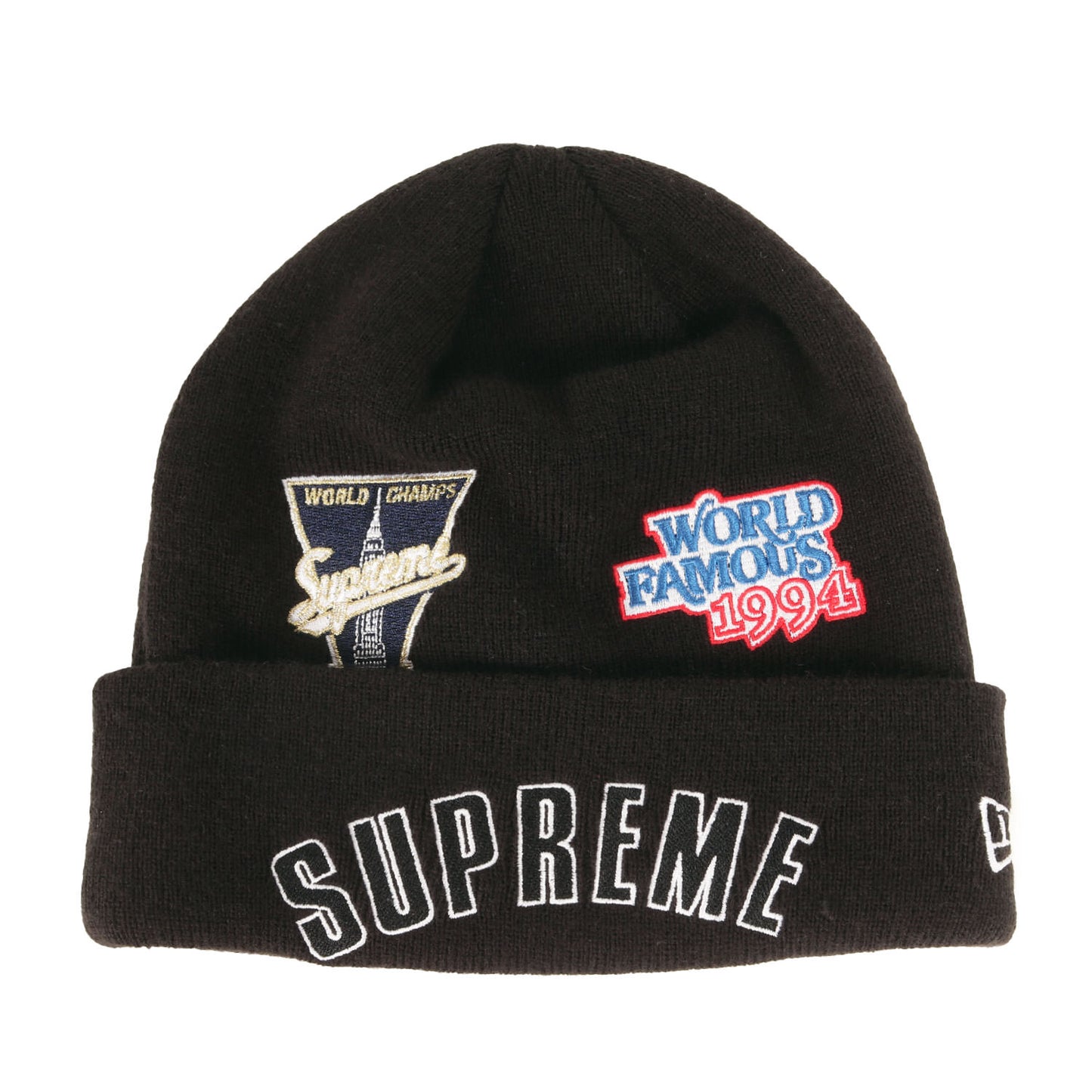 ×NEW ERA マルチワッペン ニット ビーニー(Championship Beanie)