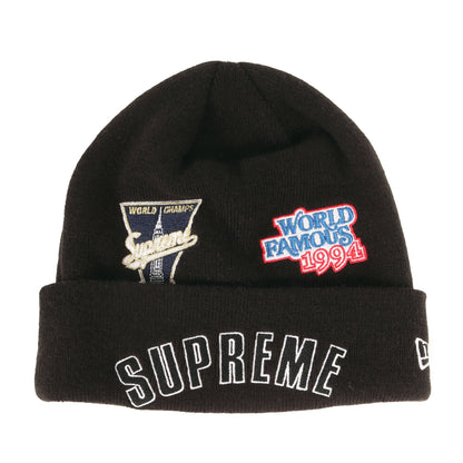 ×NEW ERA マルチワッペン ニット ビーニー(Championship Beanie)