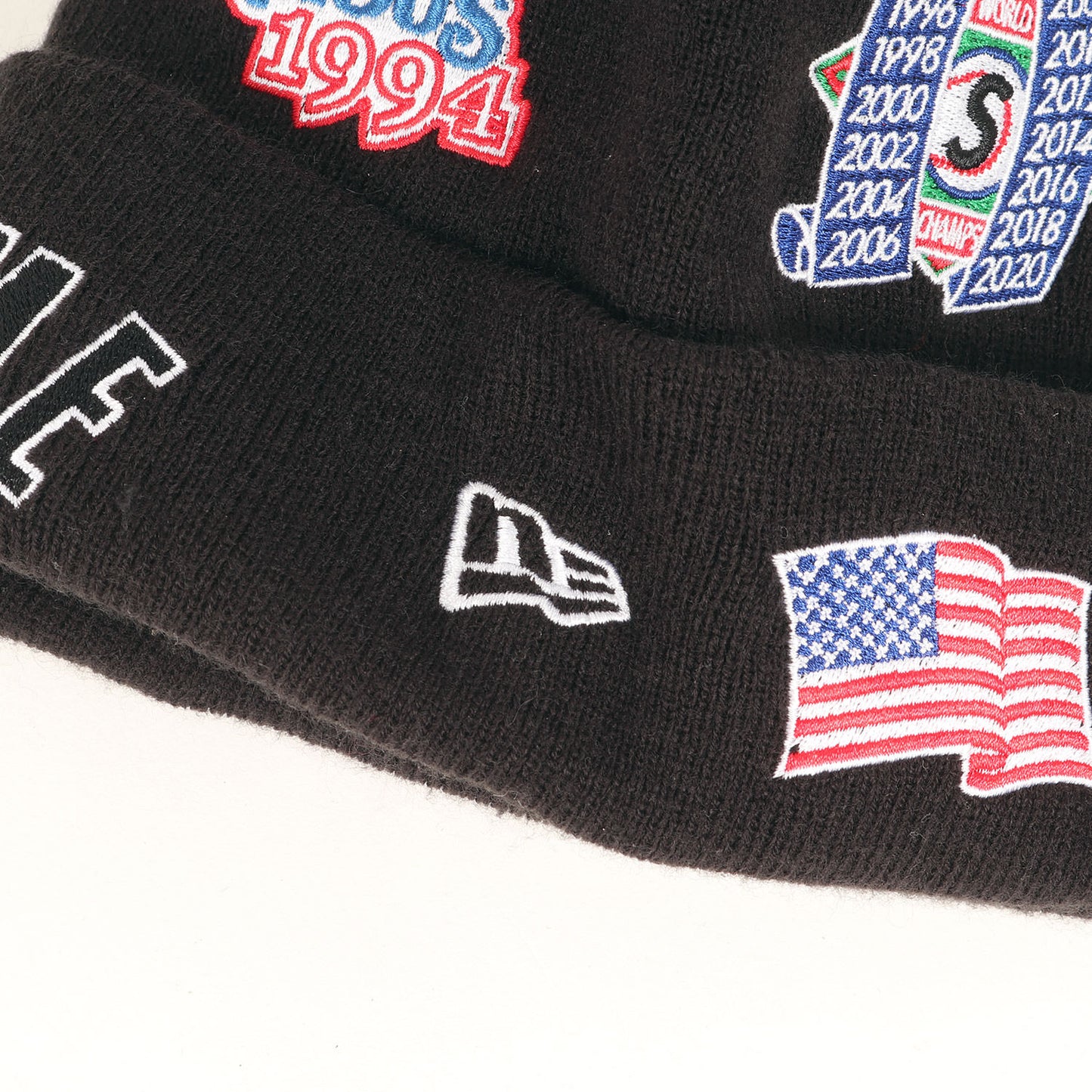 ×NEW ERA マルチワッペン ニット ビーニー(Championship Beanie)