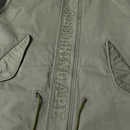 パッチ付き フィッシュテール モッズコート