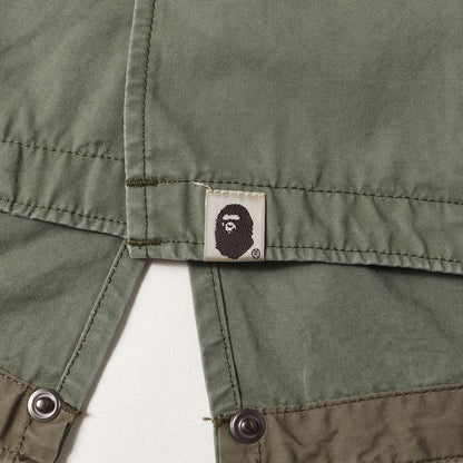 パッチ付き フィッシュテール モッズコート