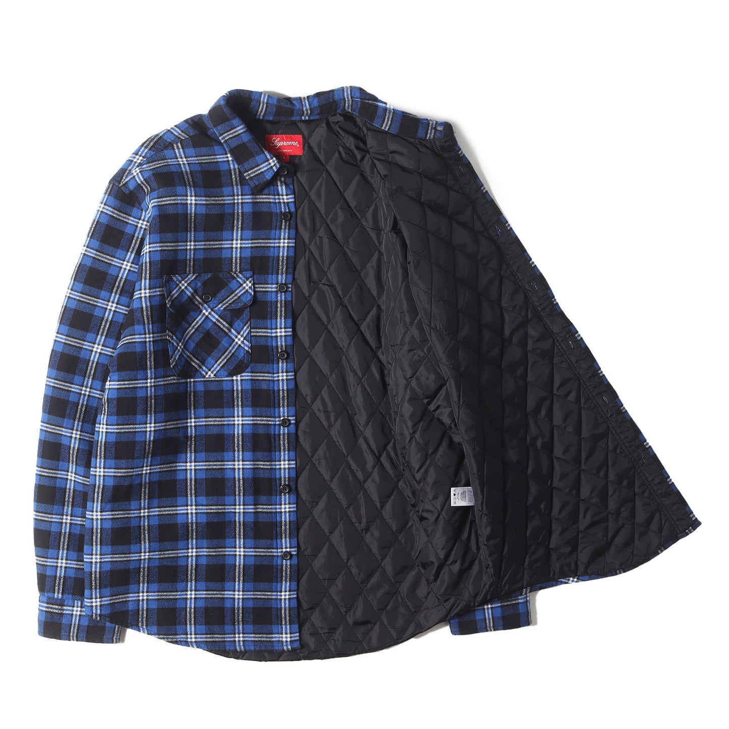 裏地キルティング アーチロゴ チェック フランネルシャツ(Arc Logo Quilted Flannel Shirt)
