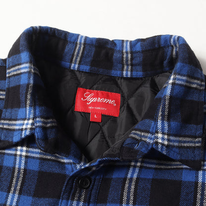 裏地キルティング アーチロゴ チェック フランネルシャツ(Arc Logo Quilted Flannel Shirt)