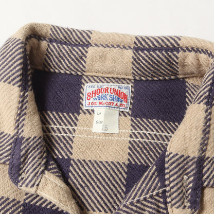 8 HOUR UNION バッファローチェック ヘビー フランネルシャツ