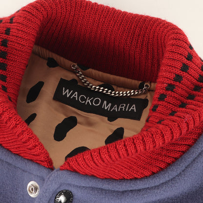 24AW 裏地レオパード柄 メルトンウール カークラブ ジャケット(CAR CLUB JACKET)