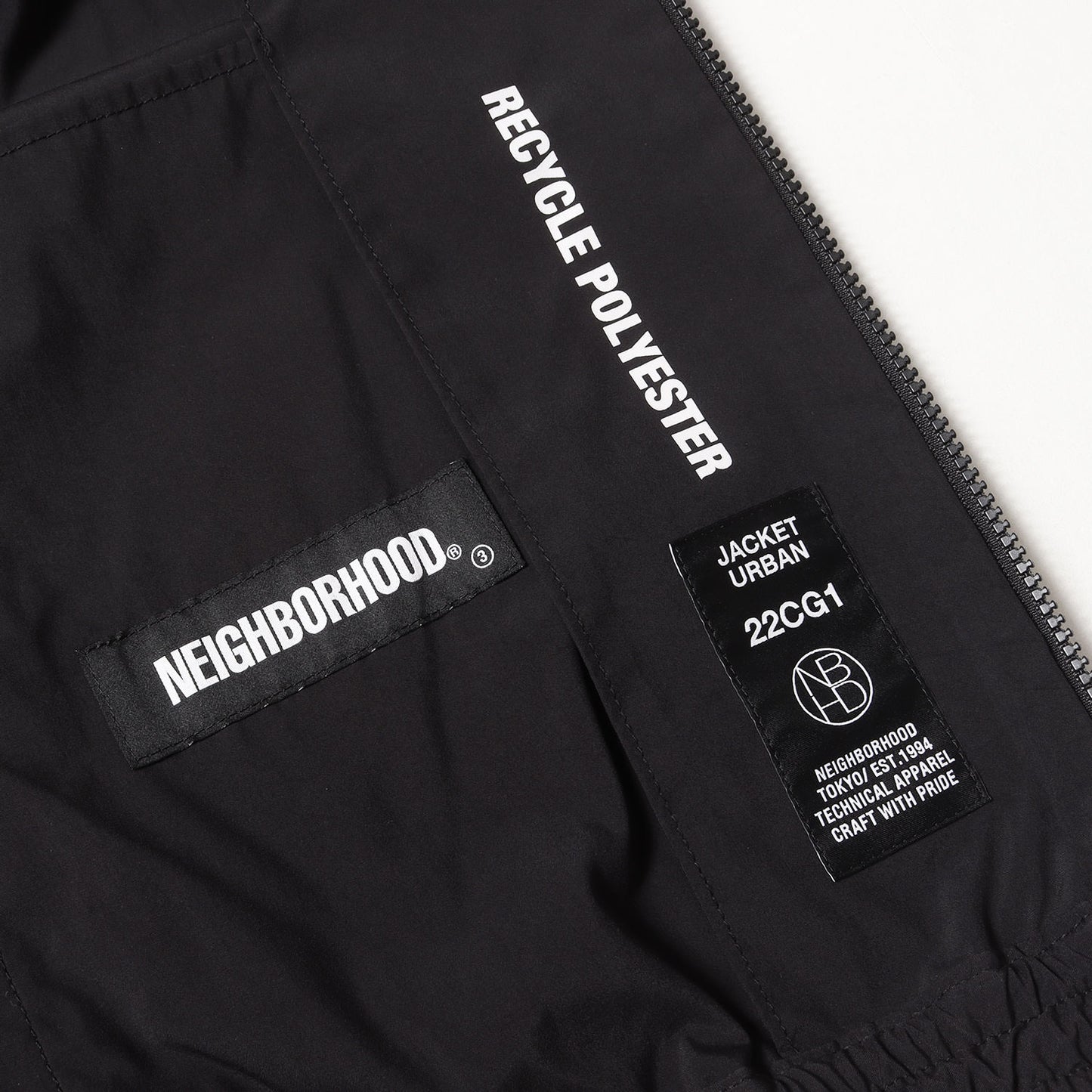 22SS バックロゴ スタンドカラー ジップ ジャケット(POLY STAND / E-JK)