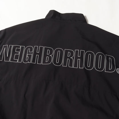 22SS バックロゴ スタンドカラー ジップ ジャケット(POLY STAND / E-JK)