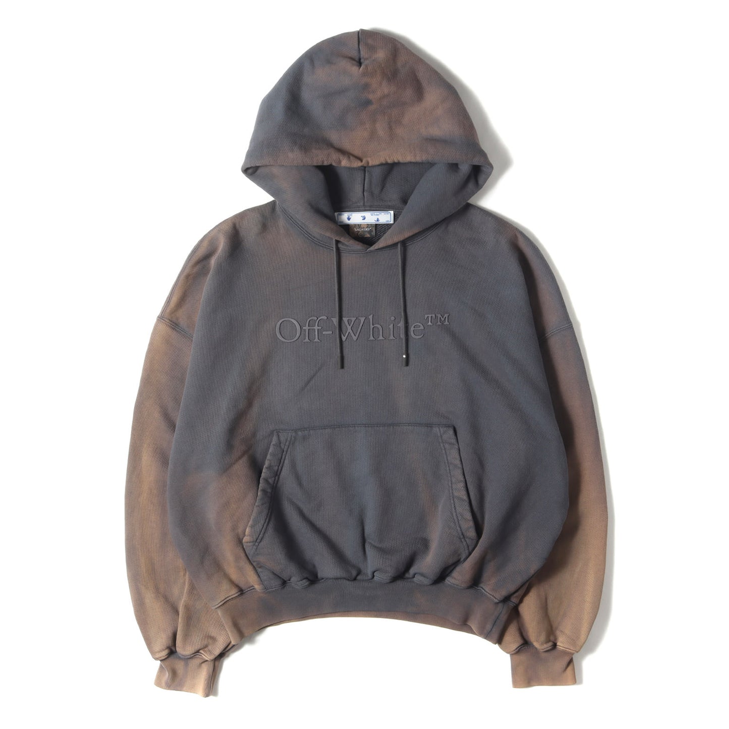 23AW LAUNDRY ブリーチ加工 オーバーサイズ ヘビー スウェットパーカー