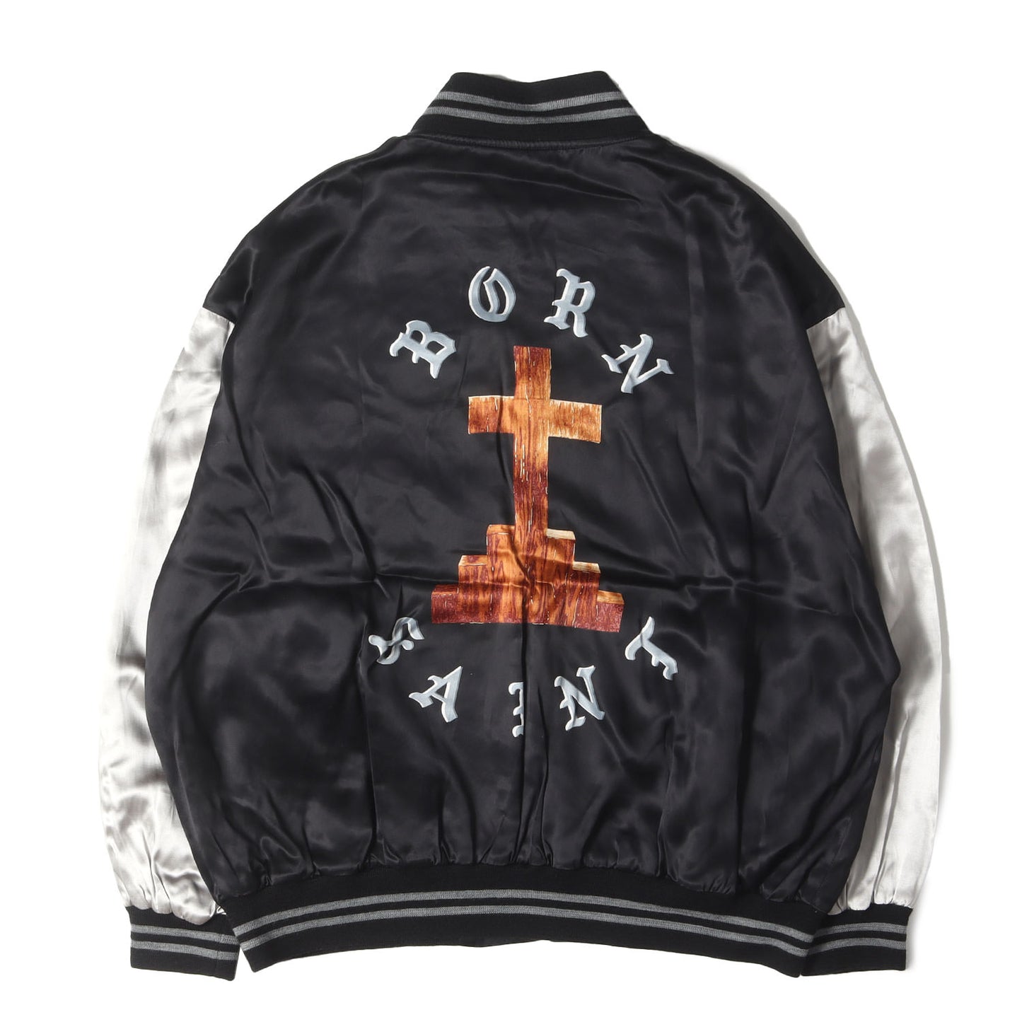 24SS ×BORN X RAISED サテン スタジャン(BR_SATIN JACKET)