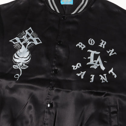 24SS ×BORN X RAISED サテン スタジャン(BR_SATIN JACKET)