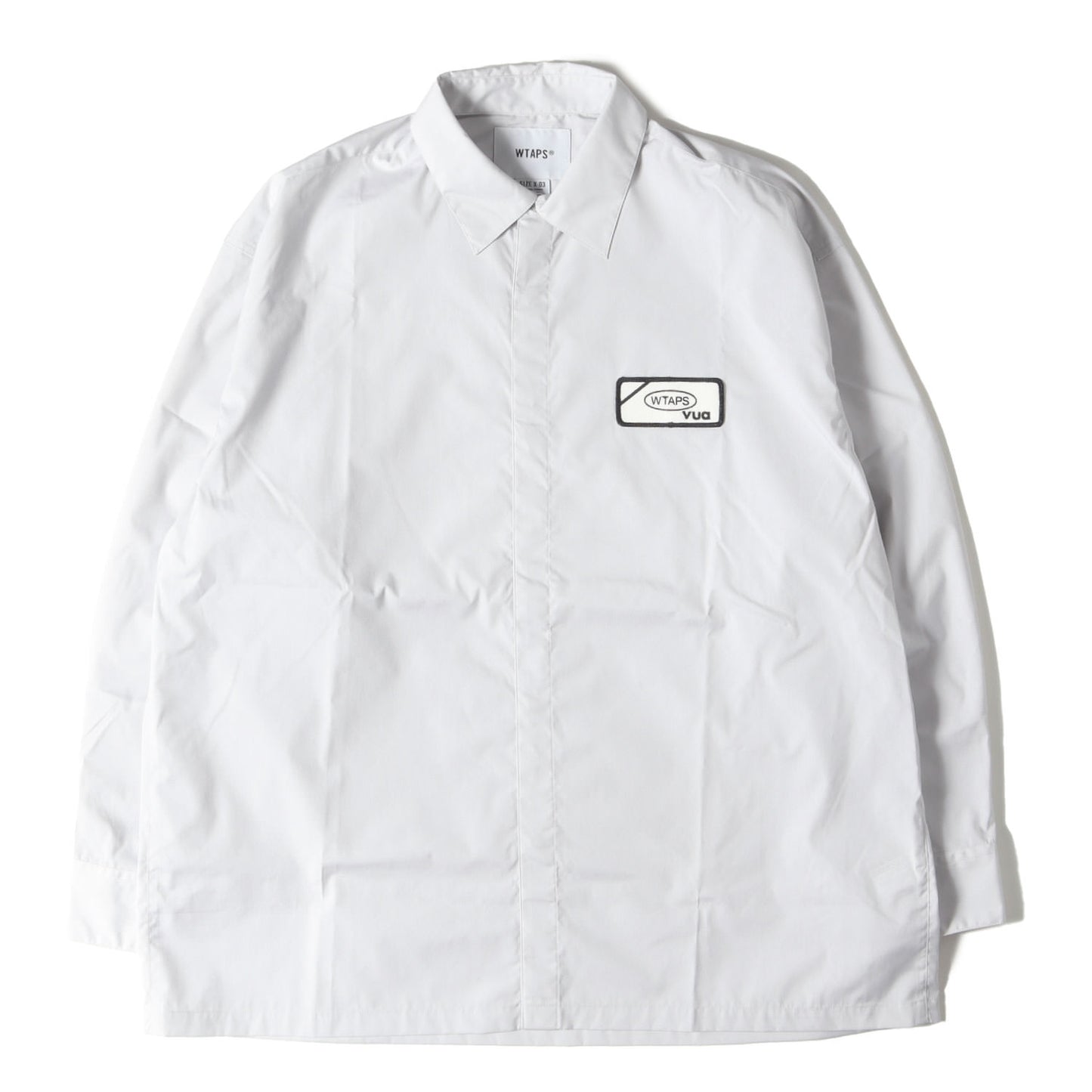 25SS ワッペン付き スナップボタン ワークシャツ(REPO / LS / CTPL. BROADCLOTH)