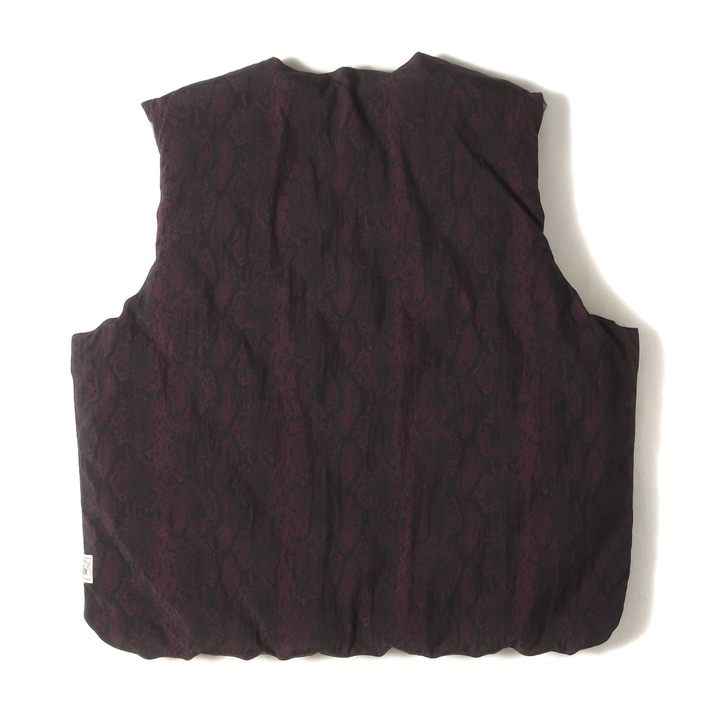 22AW パイソン柄 リバーシブル ダウンベスト(PYTHON REVERSIBLE VEST)