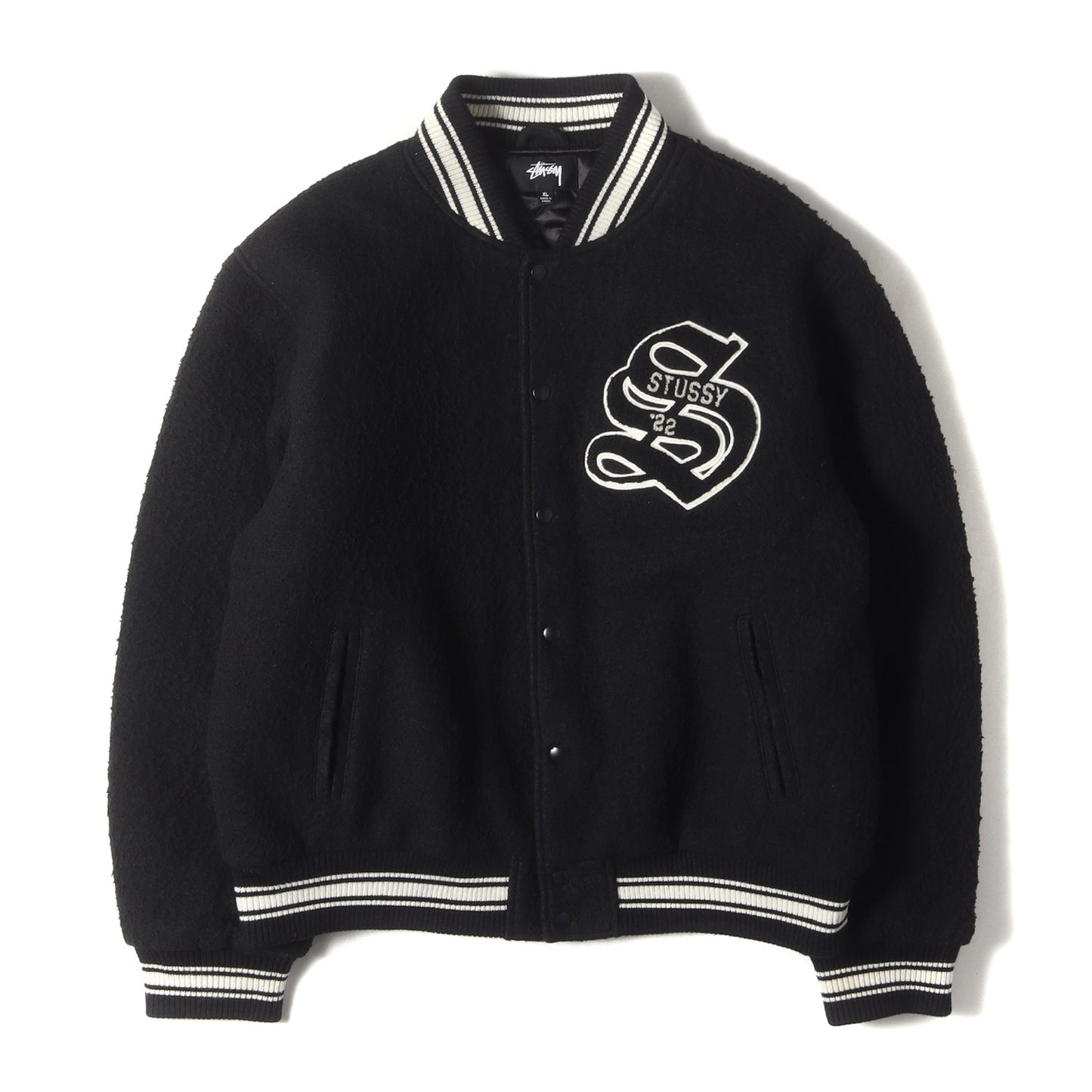 22AW ブラッシュドウール バーシティジャケット / スタジャン(Casentino Wool Varsity Jacket)
