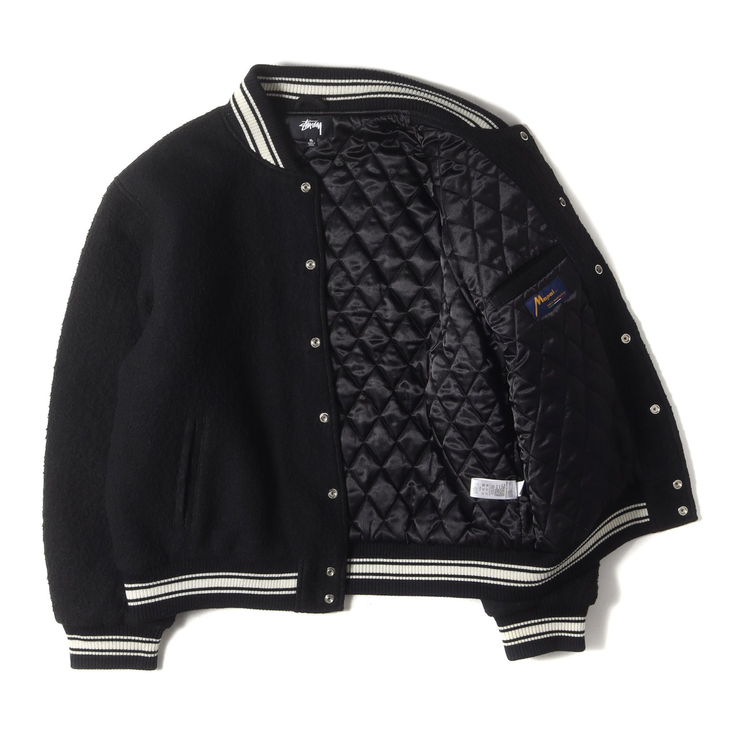 22AW ブラッシュドウール バーシティジャケット / スタジャン(Casentino Wool Varsity Jacket)