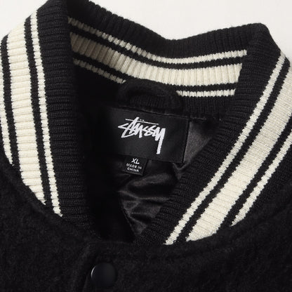 22AW ブラッシュドウール バーシティジャケット / スタジャン(Casentino Wool Varsity Jacket)