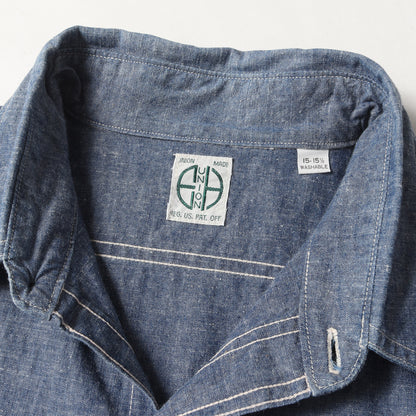 8 HOUR UNION シャンブレー ワークシャツ