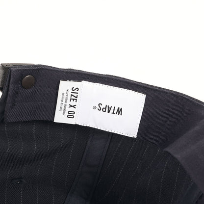 23AW ピンストライプ 6パネルキャップ(T-6H 02 / CAP / PLRA. TWILL. TEXTILE. WUT)