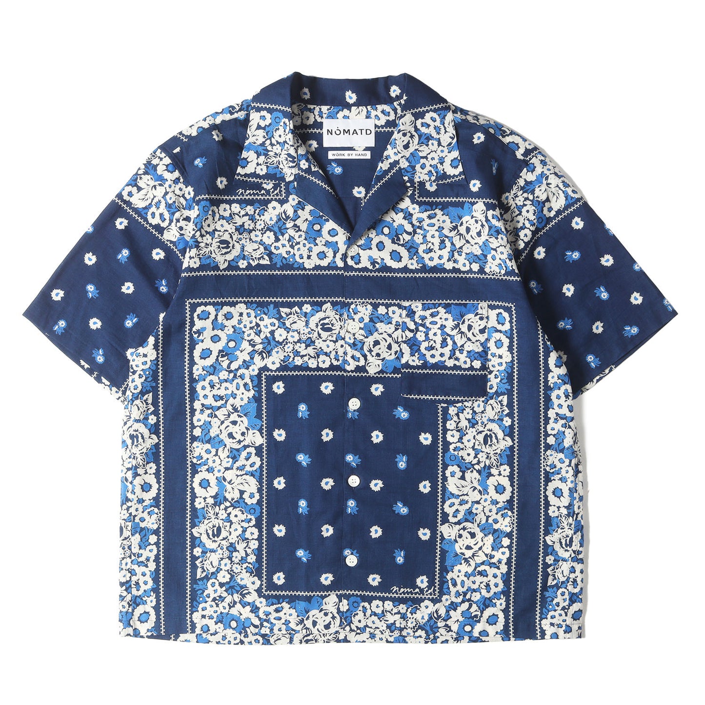 バンダナ柄 オープンカラー 半袖シャツ(Summer Shirt)