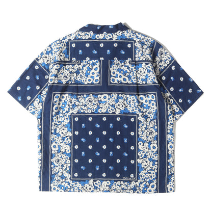 バンダナ柄 オープンカラー 半袖シャツ(Summer Shirt)