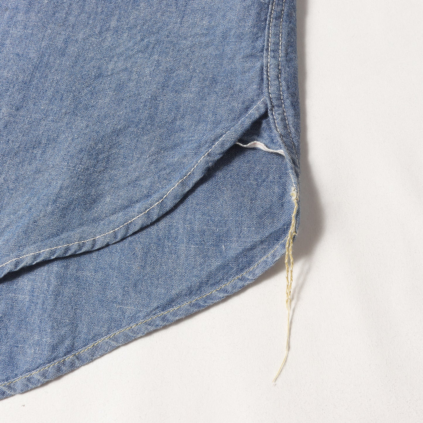 山ポケット プリント シャンブレー ワークシャツ