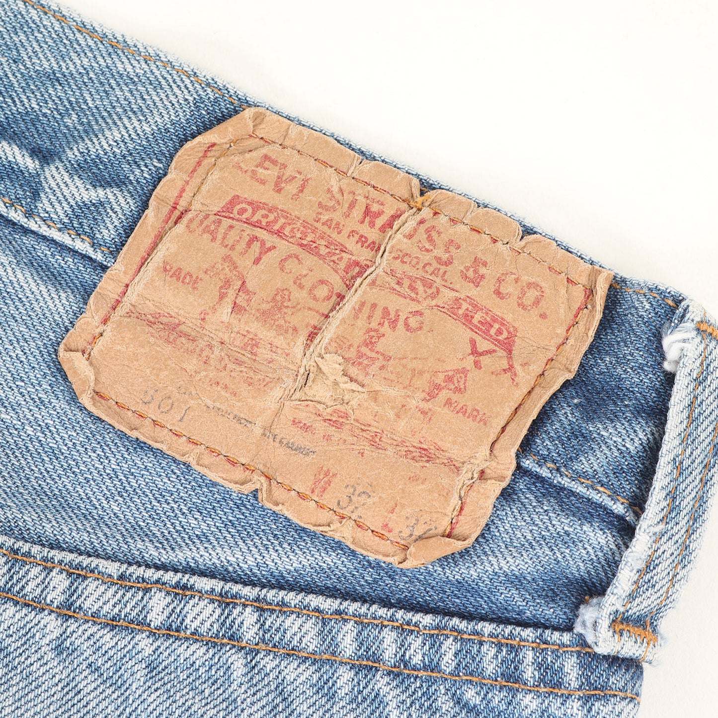 [雰囲気抜群] 80s 501 赤耳 デニムパンツ