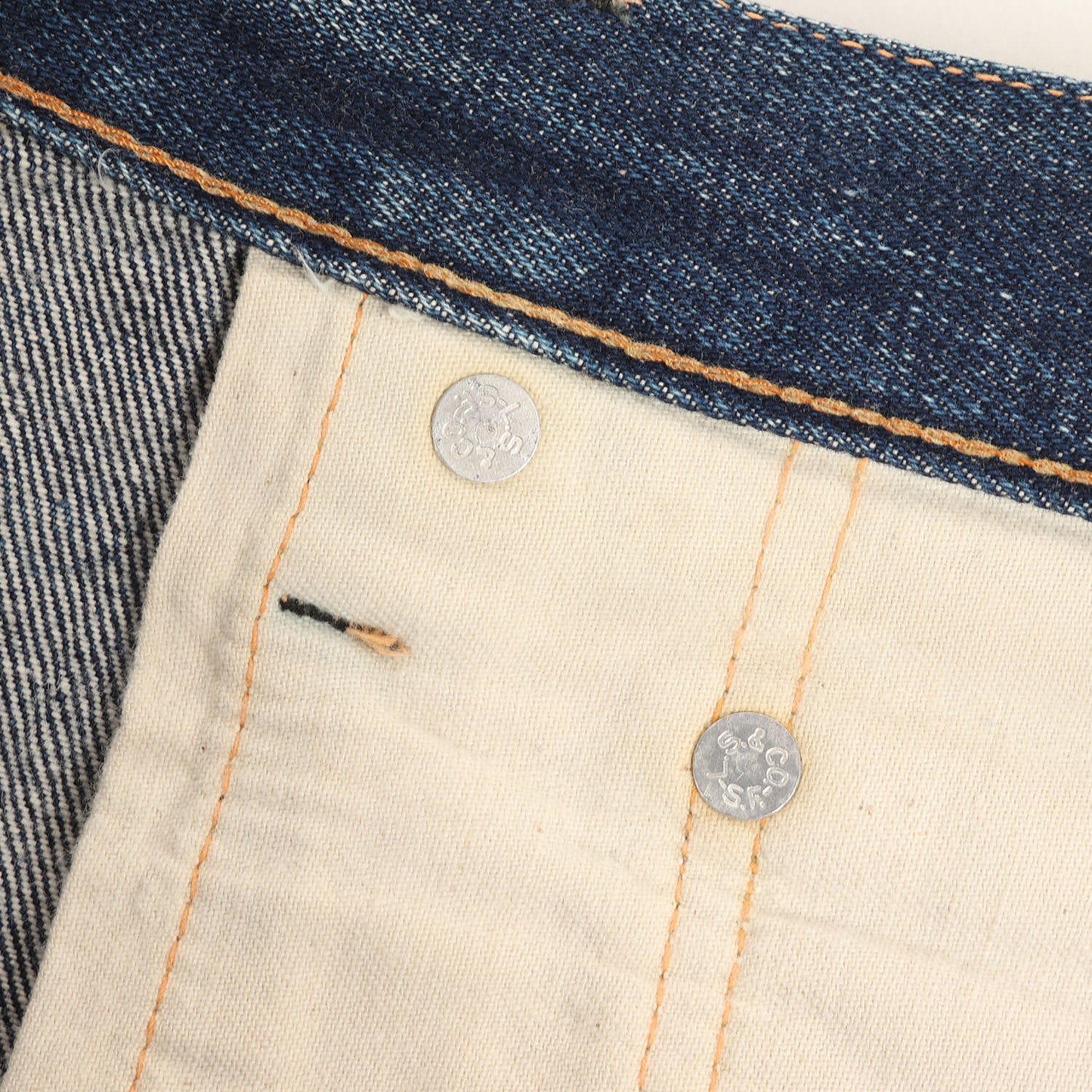 [濃紺 グッドサイズ] 60s 501 Big E デニムパンツ / Vステッチ ボタン裏刻印6