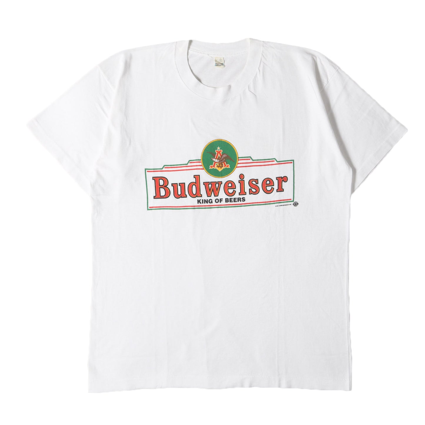 90s Budweiser アンハイザー・ブッシュ ラベルロゴ Tシャツ / USA製 バドワイザー